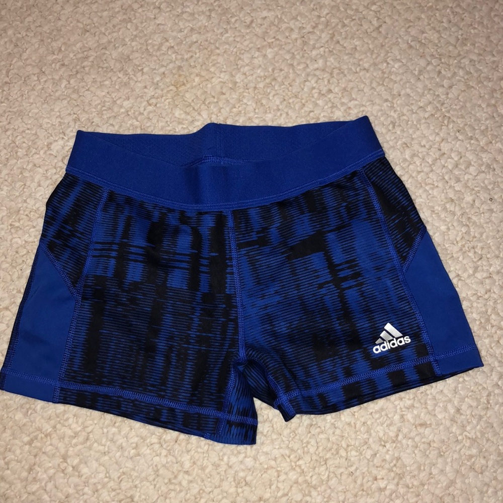 Dark blue spandex shorts